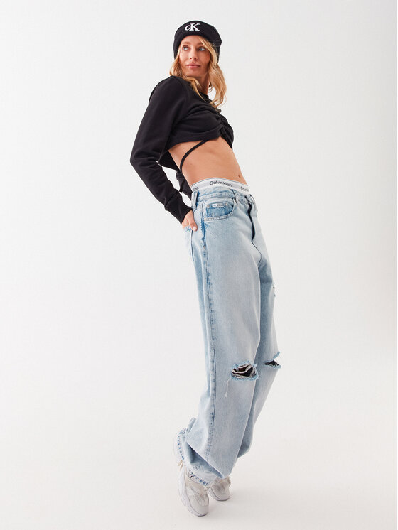 Calvin Klein Jeans Calvin Klein Jeans Bluză J20J220690 Negru Regular Fit