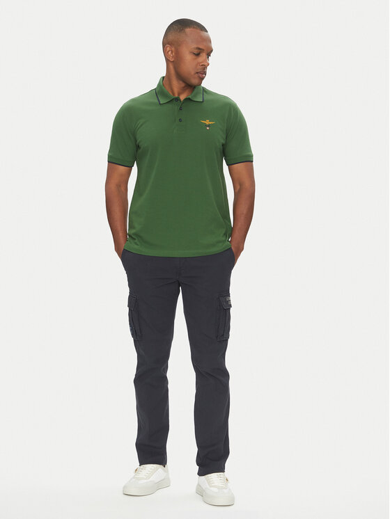 Aeronautica Militare Aeronautica Militare Tricou polo 251PO1308P82 Verde Regular Fit