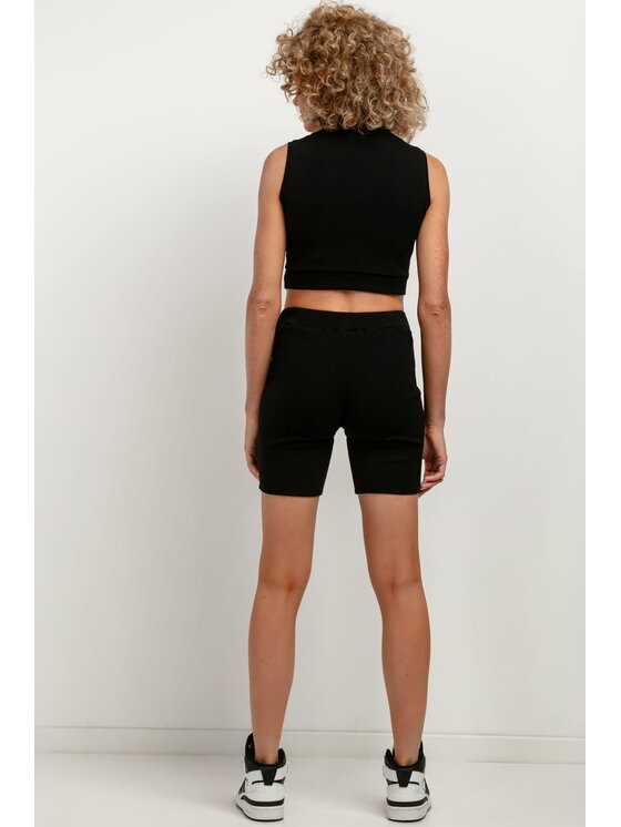 Tessita Tessita Szorty sportowe T392 Czarny Straight Fit