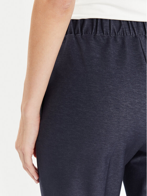 Weekend Max Mara Weekend Max Mara Hlače iz tkanine Ballata 2416781108 Mornarsko modra Regular Fit
