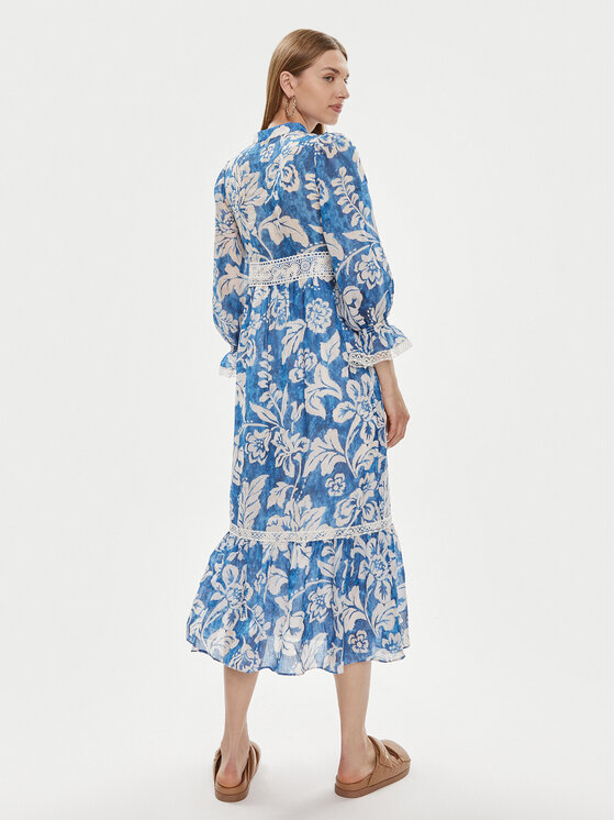 Luisa Spagnoli Luisa Spagnoli Letné šaty Pronuncia 540726 Modrá Regular Fit