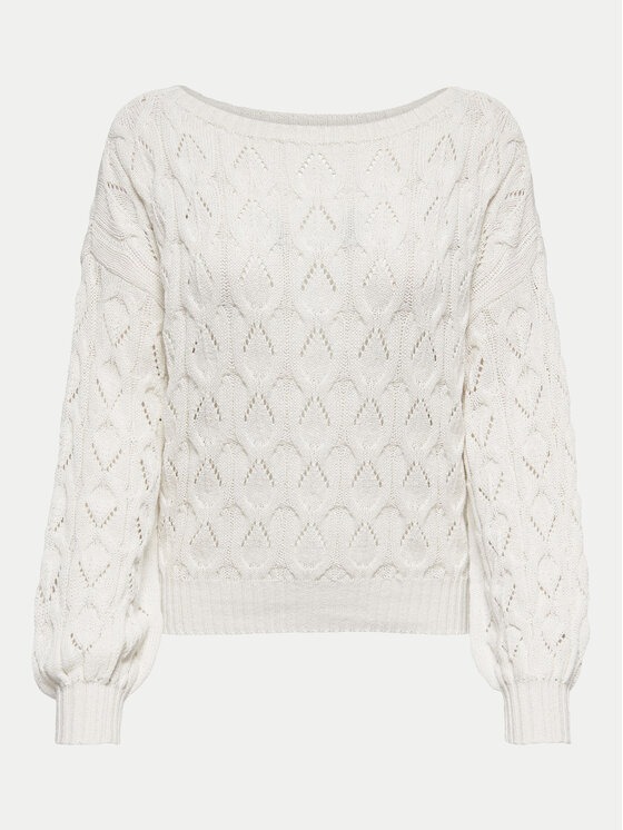ONLY ONLY Džemperis Brynn 15222853 Balts Regular Fit