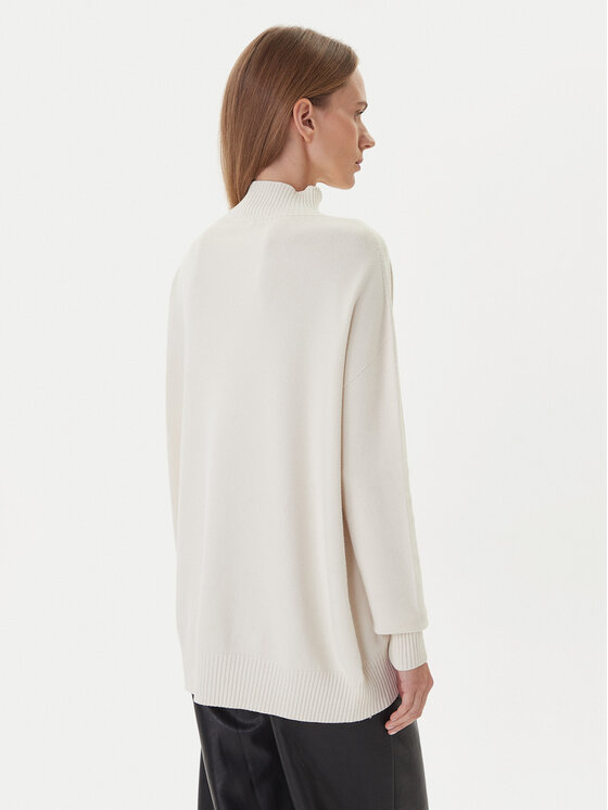 Kontatto Kontatto Sweter 3M0822C Écru Relaxed Fit