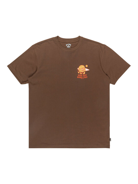 Billabong Billabong T-Shirt Gimmicks EBYZT00363 Brązowy Regular Fit
