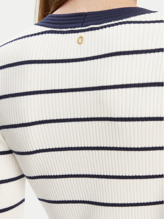 Guess Guess Φόρεμα υφασμάτινο W5YK98 Z2YK2 Λευκό Slim Fit