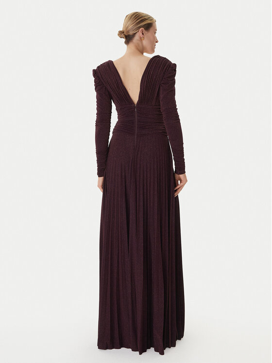 Elisabetta Franchi Elisabetta Franchi Večerné šaty AB-R40-57E2-V850 Bordová Regular Fit