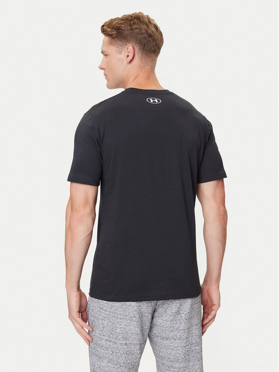 Under Armour Under Armour Majica Ua Sportstyle Logo Update Ss 1382911-001 Črna Loose Fit