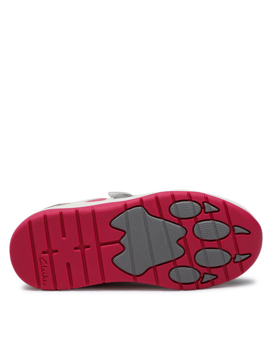 Clarks Clarks Сникърси Clowder Run K 261661186 S Бял