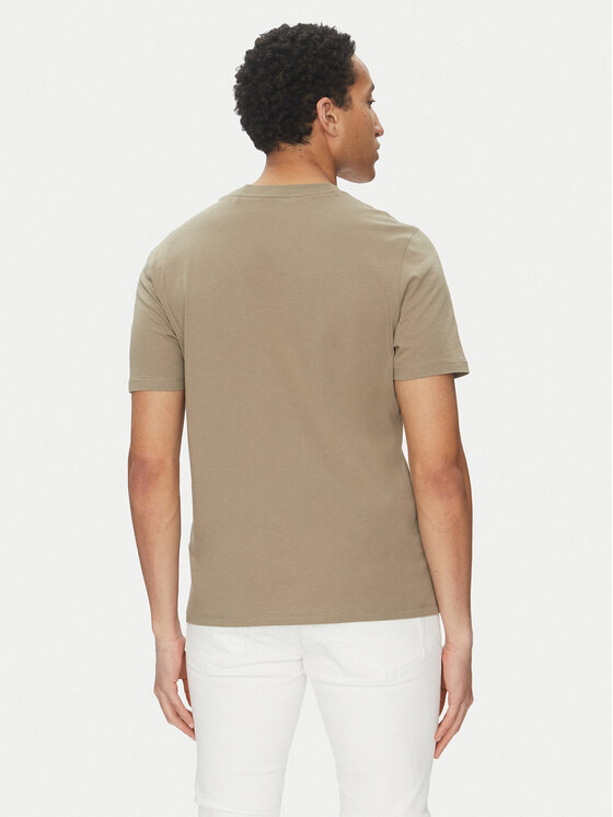 HUGO HUGO T-Shirt Dero222 50466158 Brązowy Regular Fit