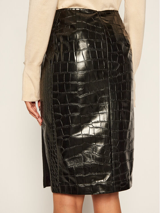 Gonna in similpelle Luminoso 17740120 Nero Regular...
