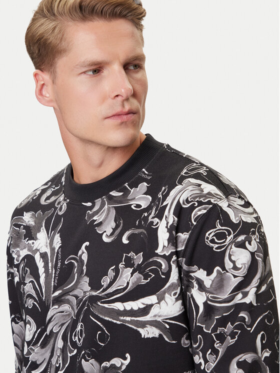 Versace Jeans Couture Versace Jeans Couture Суитшърт 79GAI3R0 FS201 Черен Regular Fit