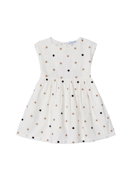 Mayoral Mayoral Rochie de zi 3921 Écru Regular Fit