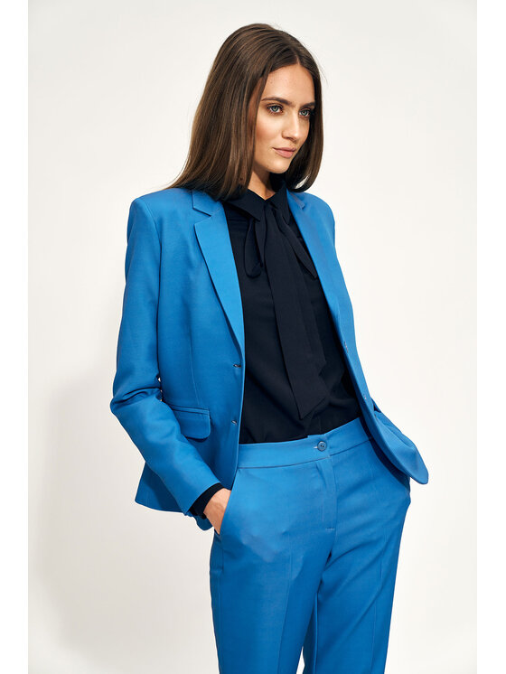 NIFE NIFE Halenka B142 Tmavomodrá Classic Fit