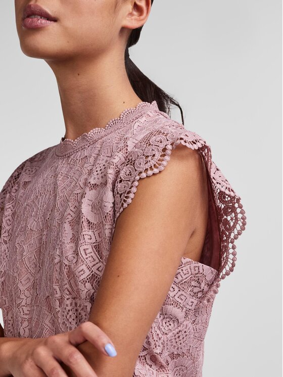 Pieces Pieces Bluza 17120454 Roza Regular Fit