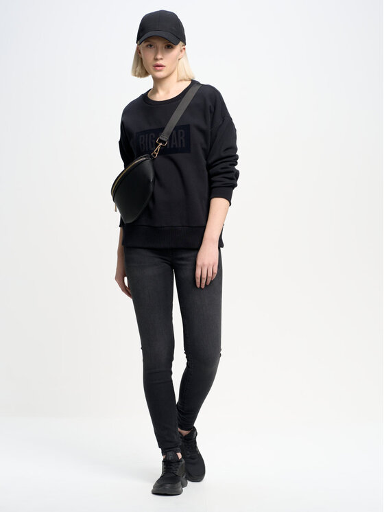 BIG STAR BIG STAR Jeansy melinda_high_waist_895 Czarny Curvy Fit