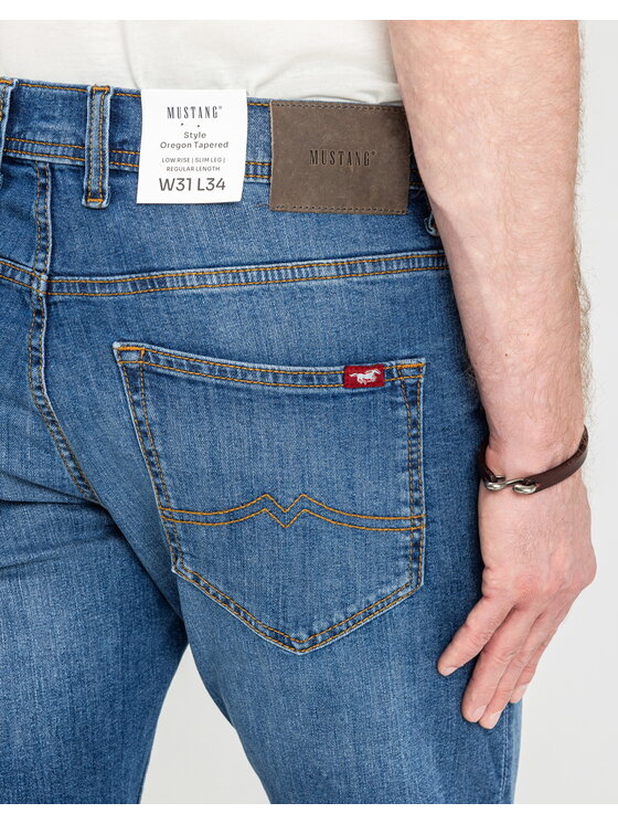Mustang Mustang Jeansy OREGON TAPERED Niebieski Slim Fit