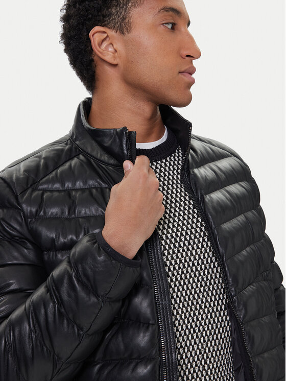 Milestone Milestone Lederjacke MSHendrik 531040 60710 Schwarz Regular Fit