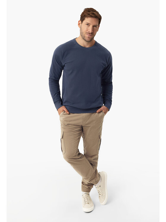 Volcano Volcano Bluza B-LION Niebieski Regular Fit