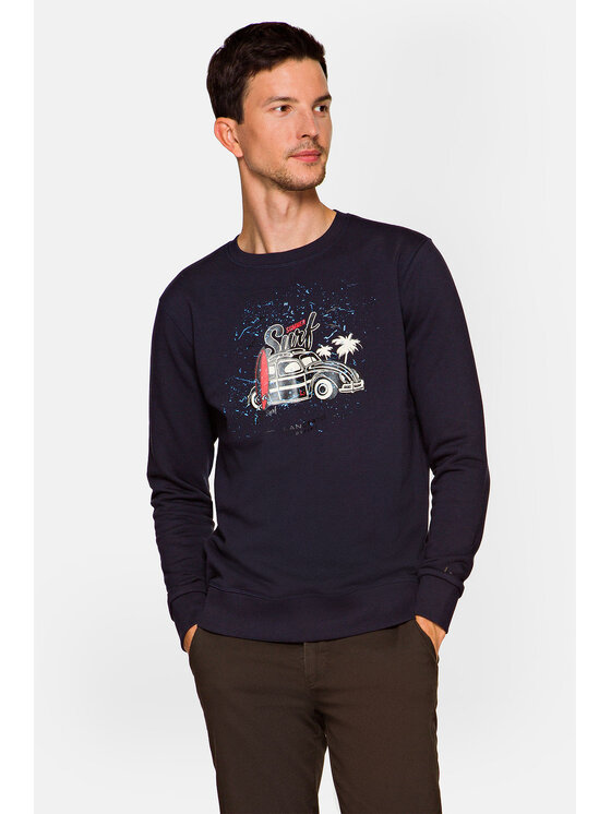 Lancerto Lancerto Bluza Bowen Granatowy Regular Fit