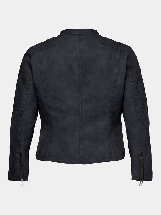 ONLY Carmakoma ONLY Carmakoma Jakna iz umetnega usnja Avana 15161651 Mornarsko modra Regular Fit