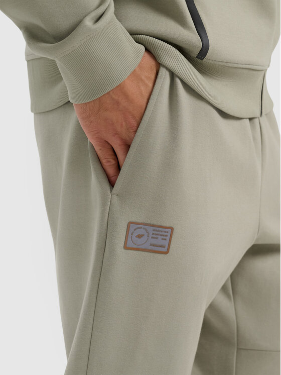 4F 4F Spodnie dresowe SIMPLE UTILITY Turkusowy Regular Fit