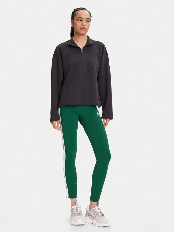 adidas adidas Leggings Essentials 3-Stripes KB7663 Verde Slim Fit