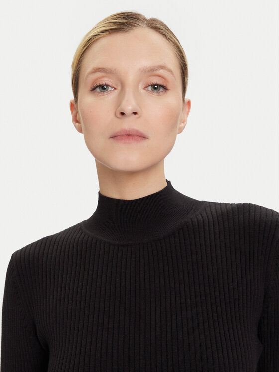KARL LAGERFELD KARL LAGERFELD Трикотажна сукня A4W13028 Чорний Slim Fit