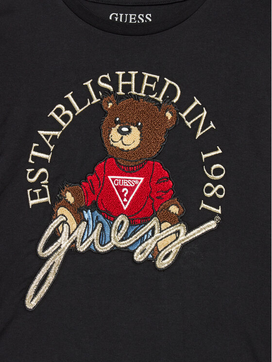 Guess Guess Μπλουζάκι J4BI10 I3Z14 Μαύρο Boxy Fit