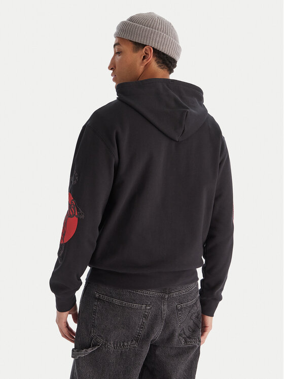 RVCA RVCA Pulóver Tiger Sun 23A413505 Fekete Regular Fit