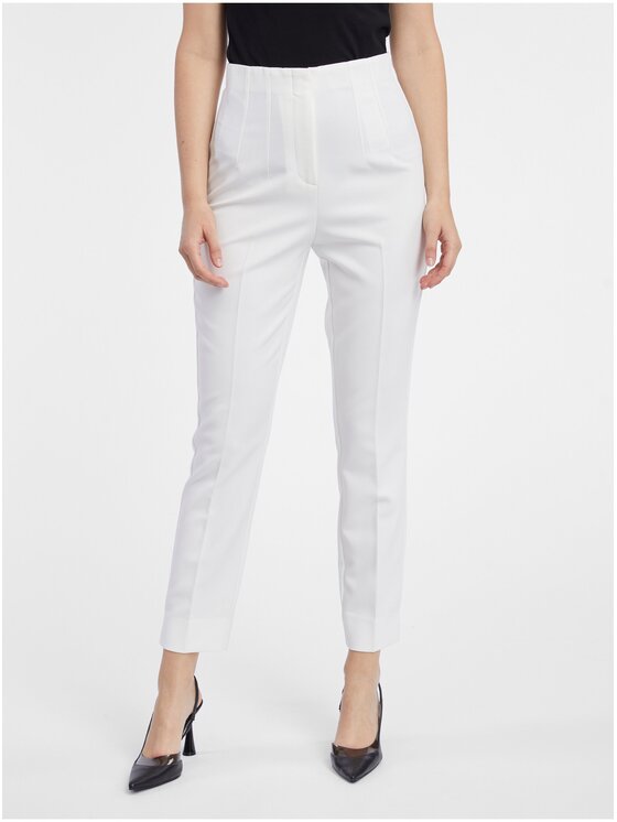 Orsay Orsay Spodnie damskie 353145001000__36 Biały Regular Fit