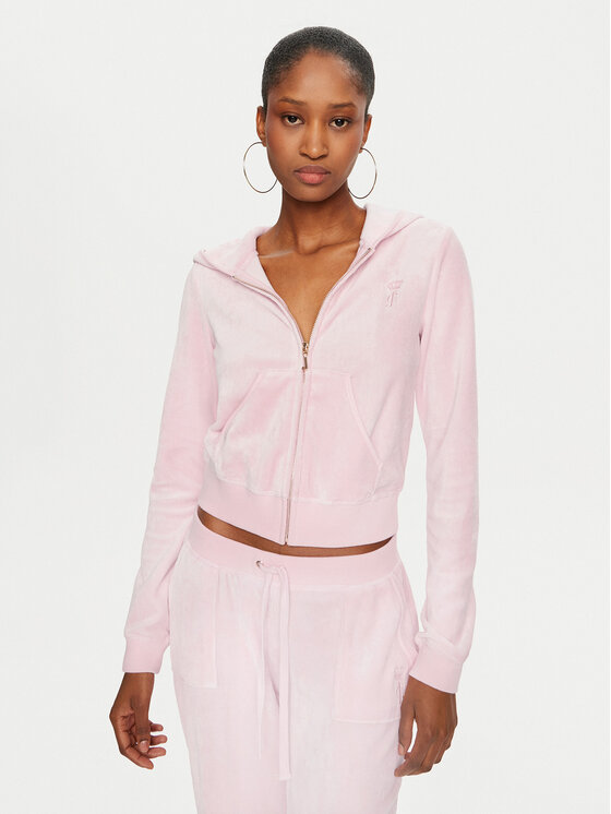 Juicy Couture Juicy Couture Світшот Robyn JCSEBJ007 Рожевий Slim Fit