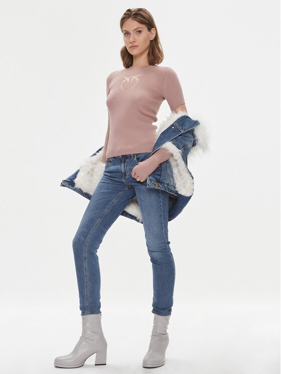 PINKO Pinko Svetr Tricheco 102019 A18M Růžová Regular Fit