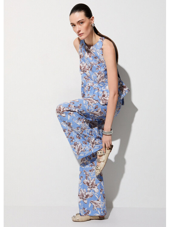 Liu Jo Liu Jo Pantaloni di tessuto WA6441T4853P9502 Blu Regular Fit