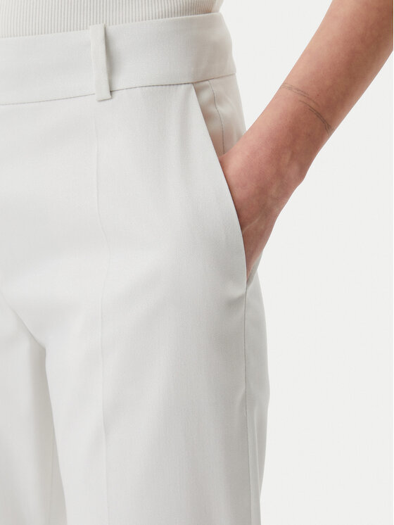 HUGO HUGO Pantaloni din material Hambori 50537747 Alb Slim Fit