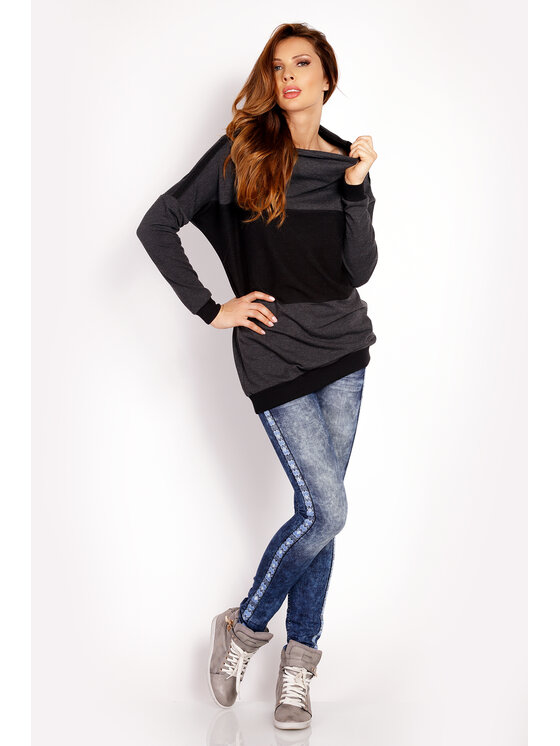 Awama Awama Felpa L022 Grigio Basic Fit