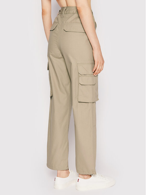 Dickies Dickies Pantaloni di tessuto Hooper Bay DK0A4XDIKHK Beige Regular Fit