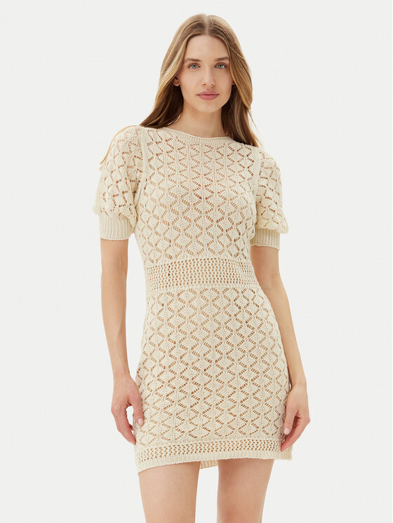 TWINSET TWINSET Rochie tricotată 251TT3172 Bej Regular Fit
