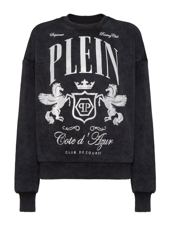 PHILIPP PLEIN PHILIPP PLEIN Bluza 25495 Czarny Regular Fit