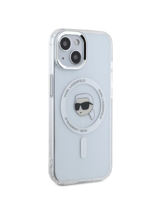 KARL LAGERFELD KARL LAGERFELD Etui na telefon iPhone 15 Plus Biały