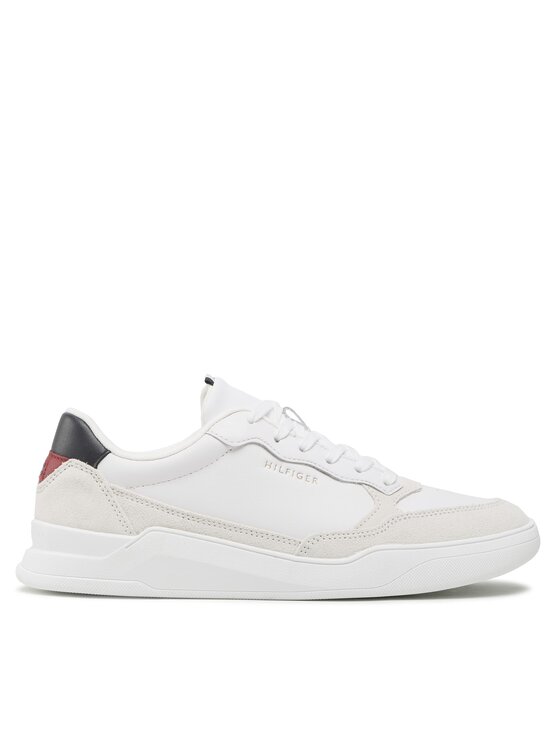 Tommy Hilfiger Tommy Hilfiger Superge Elevated Cupsole Leather Mix FM0FM04358 Bela