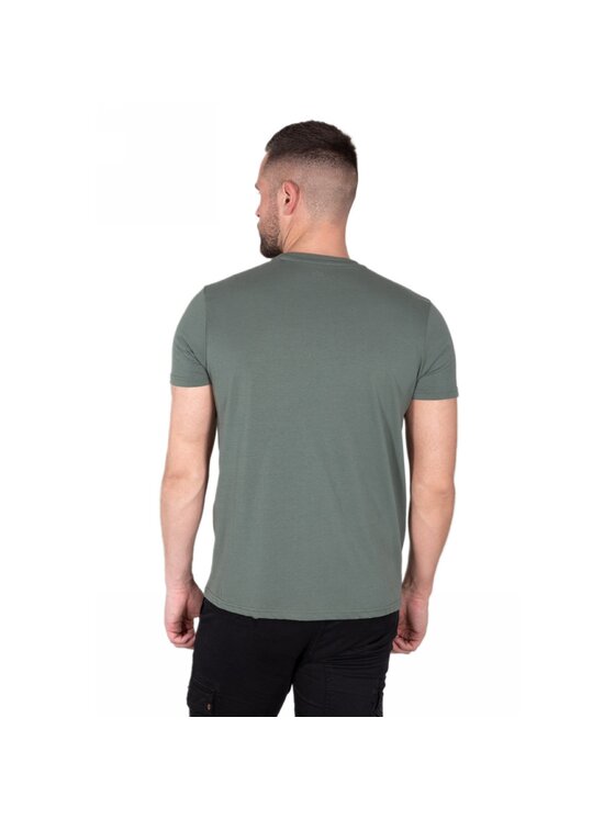 Alpha Industries Alpha Industries T-Shirt AI.188505-432-XL Zielony Basic Fit