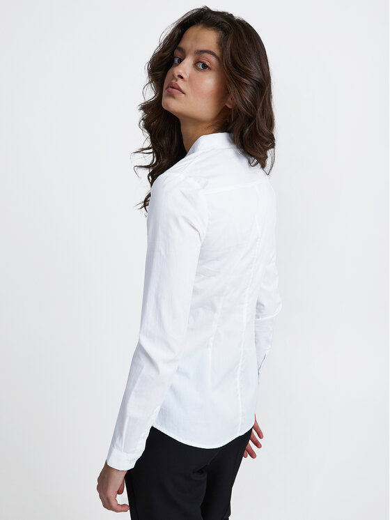 ICHI ICHI Camicia Dima 102533 Bianco Classic Fit