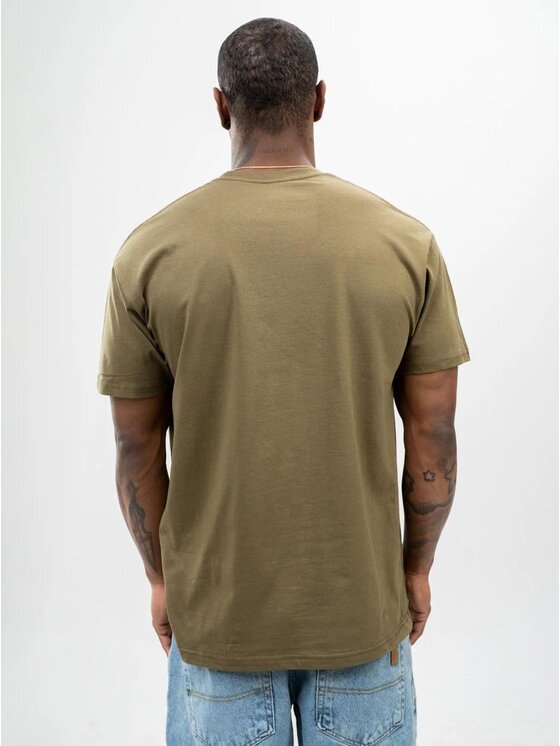 Marvel Marvel T-Shirt Koszulka Z Krótkim Rękawem Męska Oliwkowa Marvel Comics Punisher Crushed Logo S Khaki Regular Fit