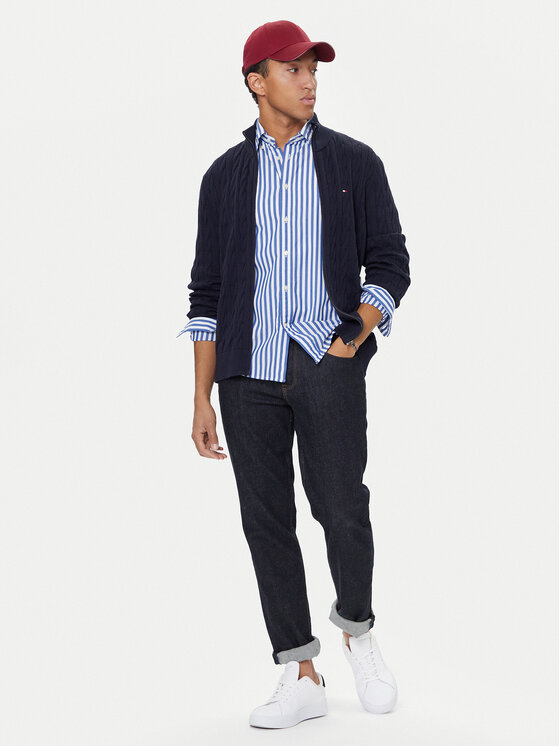 Tommy Hilfiger Tommy Hilfiger Кардиган MW0MW40440 Cиній Regular Fit