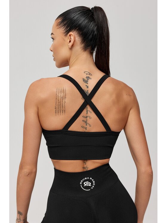 ROUGH RADICAL ROUGH RADICAL Biustonosz sportowy SEAMLESS CLASSIC SPORTS BRA Czarny