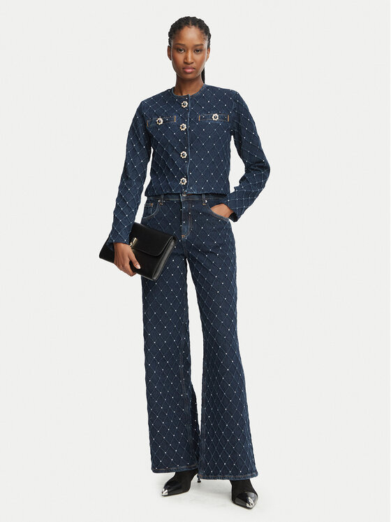 Liu Jo Liu Jo Kurtka jeansowa UF6169 D0374 Granatowy Regular Fit