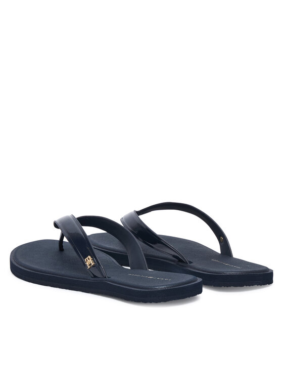 Tommy Hilfiger Tommy Hilfiger Flip flop Th Scandi Shiny Summer Sandal FW0FW09446 Bleumarin