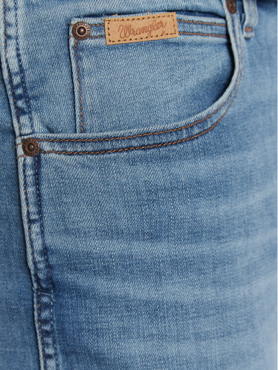 Wrangler Wrangler Jeansy Texas W12S7424J 112319197 Niebieski Authentic Slim Fit