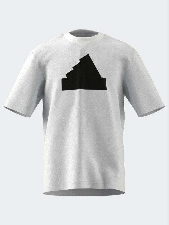 adidas adidas Majica Future Icons Logo Piqué T-Shirt IK9328 Bela Loose Fit