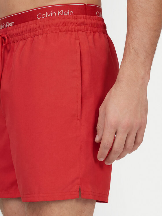 Calvin Klein Swimwear Calvin Klein Swimwear Plavecké šortky LV00N61024 Červená Regular Fit